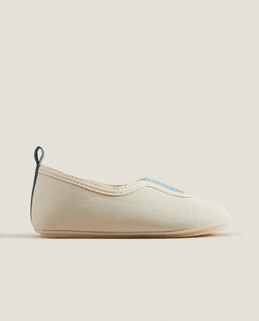 Cotton ballet flats clearance