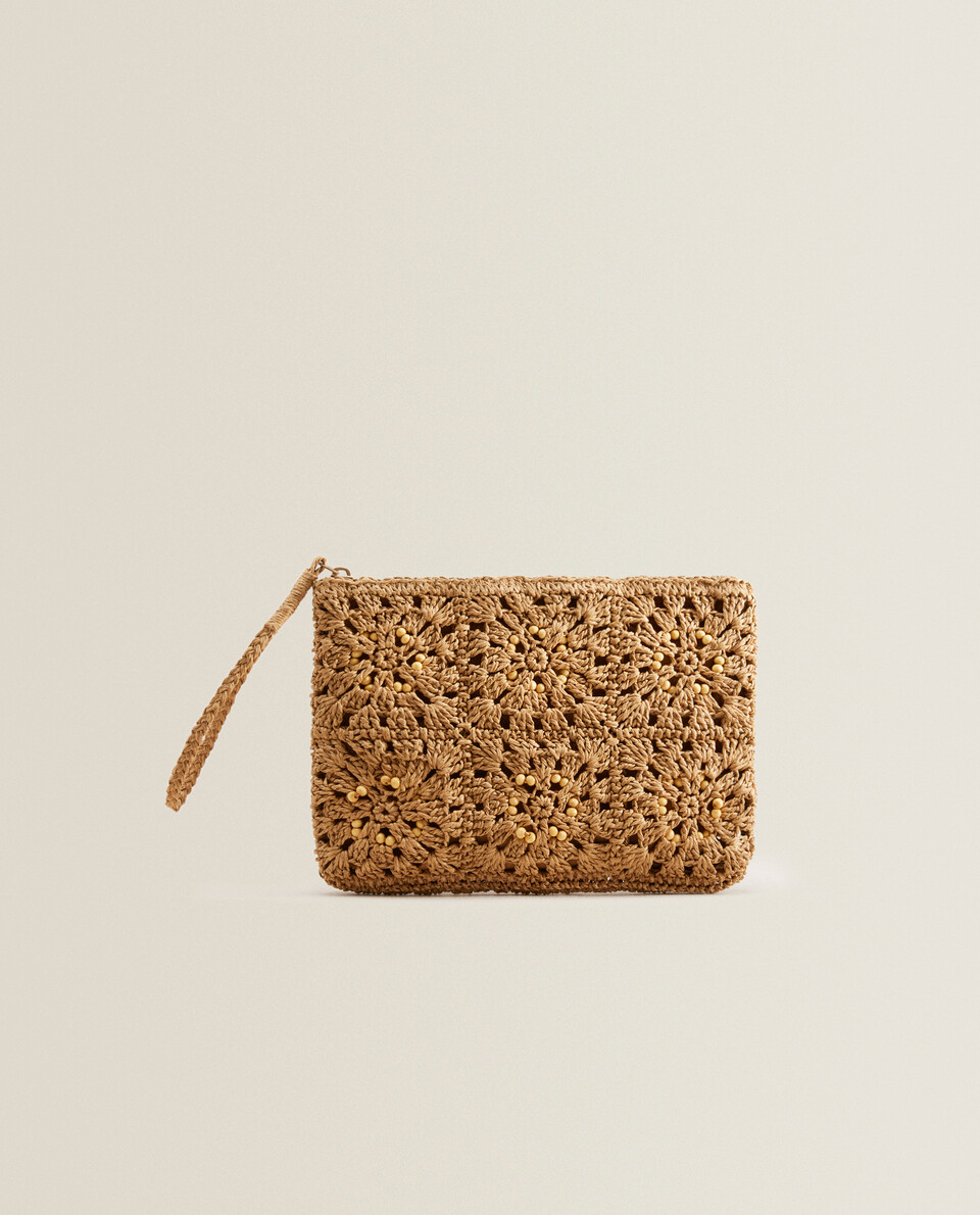 Paper clutch with beading