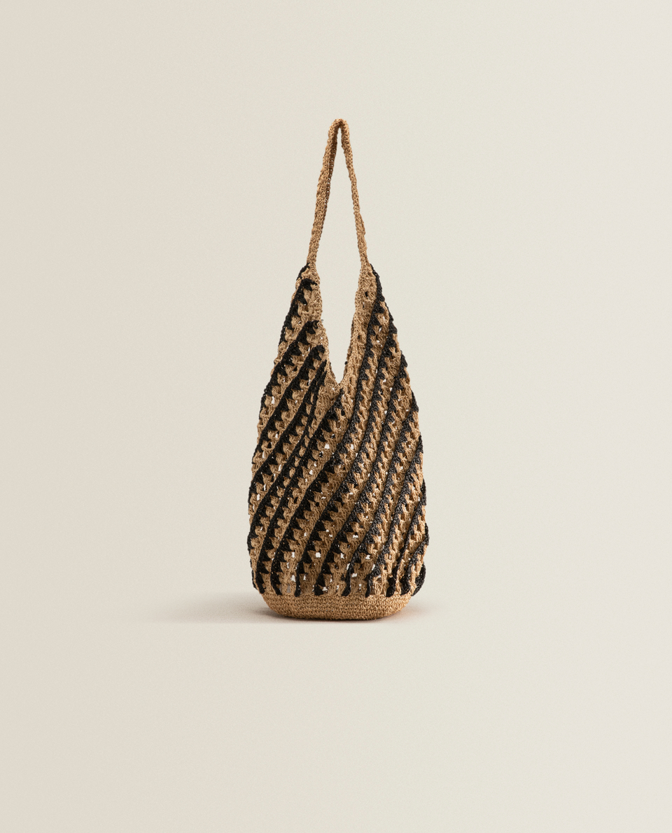 Bolsos rafia zara home
