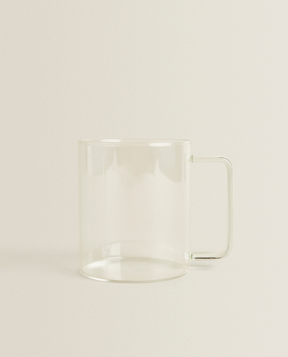 فنجان من زجاج البورسليكات