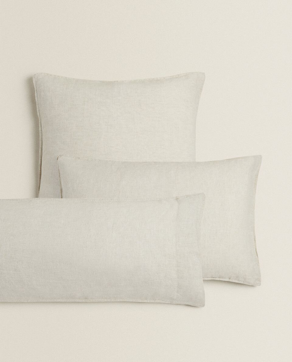 (160 GSM) WASHED LINEN PILLOWCASE - null | Zara Home United Kingdom