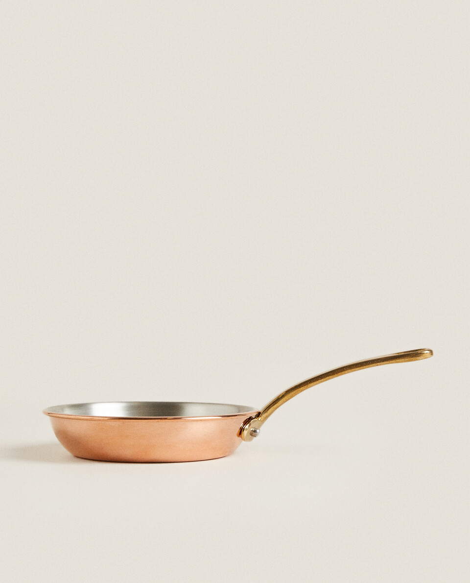 MINI COPPER AND BRASS FRYING PAN