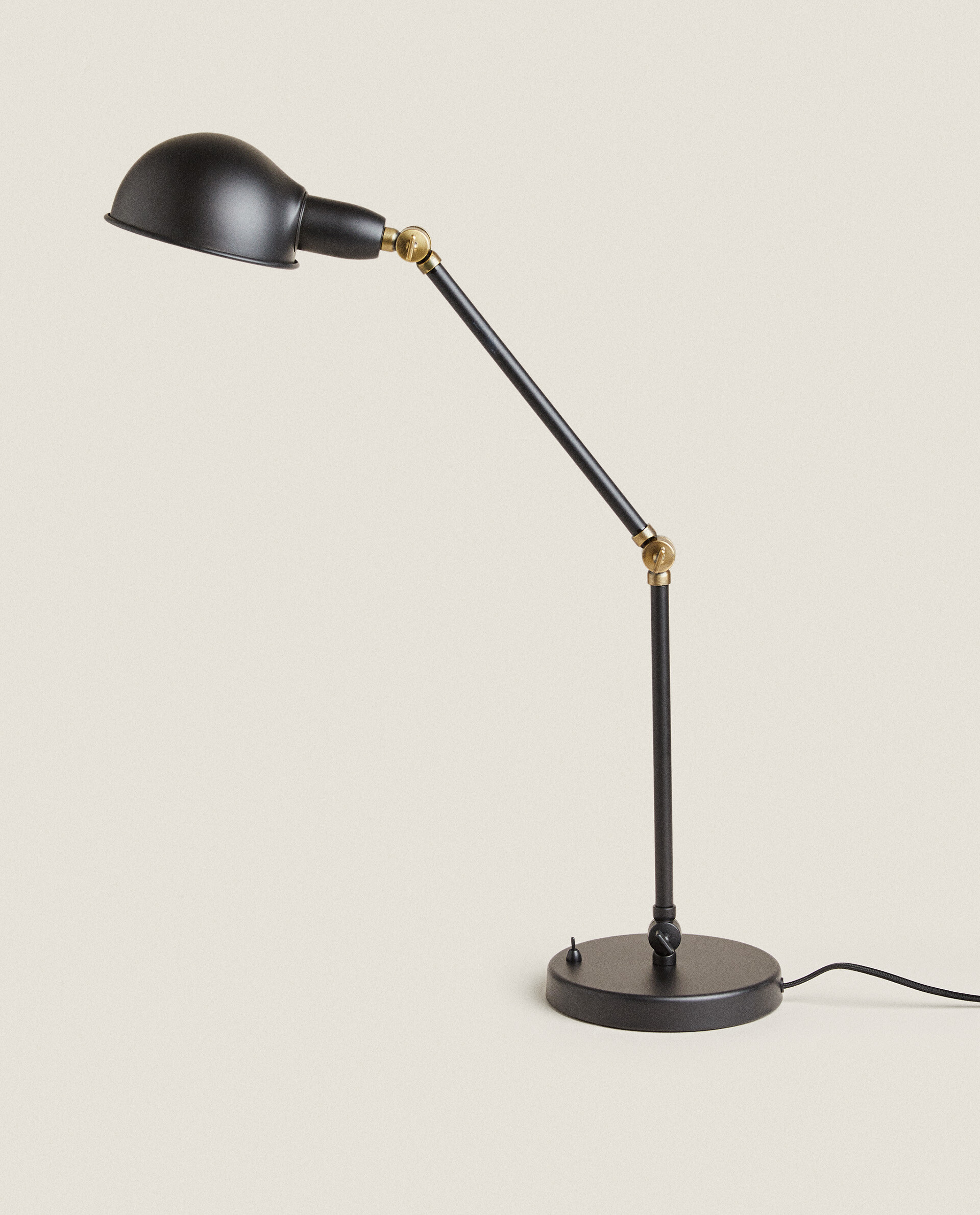 small metal desk lamp