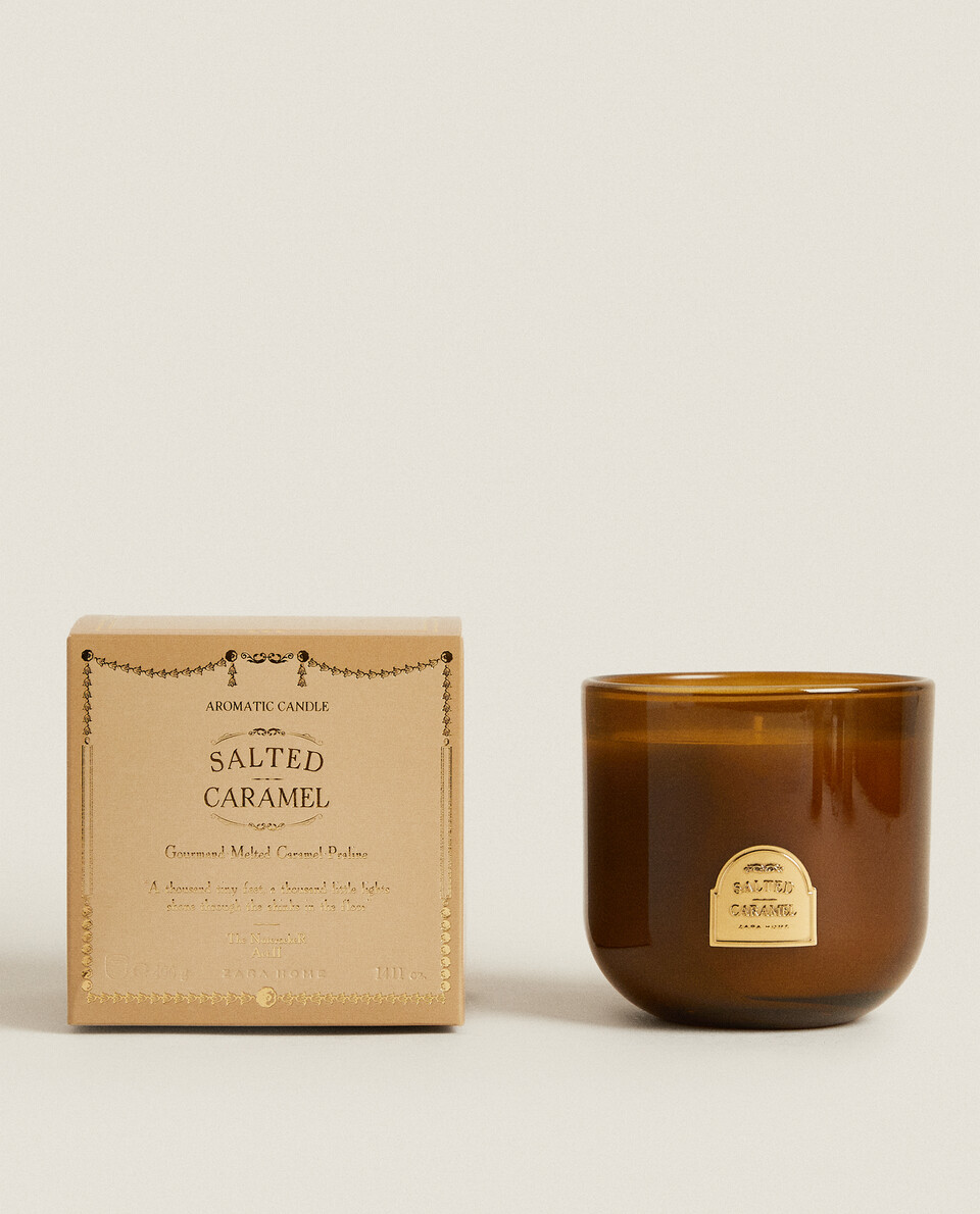(400 G) SALTED CARAMEL SCENTED CANDLE