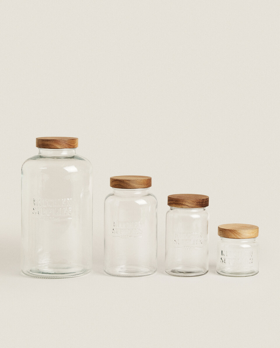 SCREW TOP GLASS JAR null Zara Home United States of America