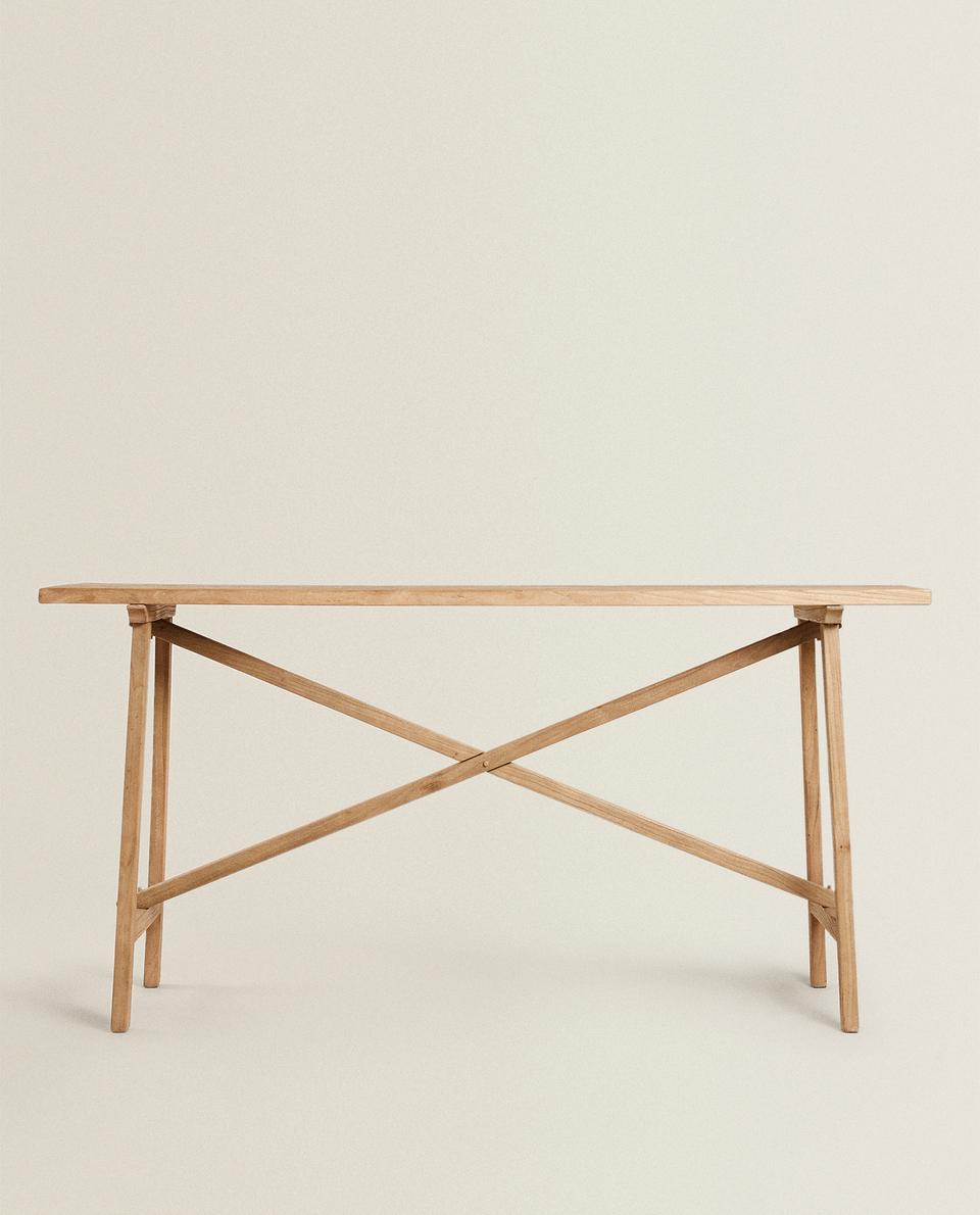 RECYCLED WOOD CONSOLE TABLE null Zara Home United Kingdom