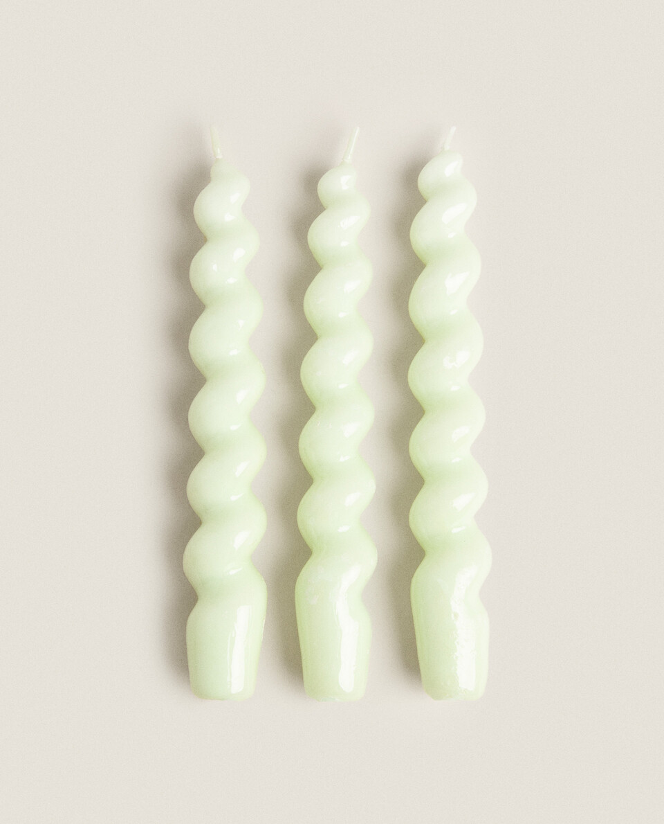 SPIRAL CANDLE (PACK OF 3)