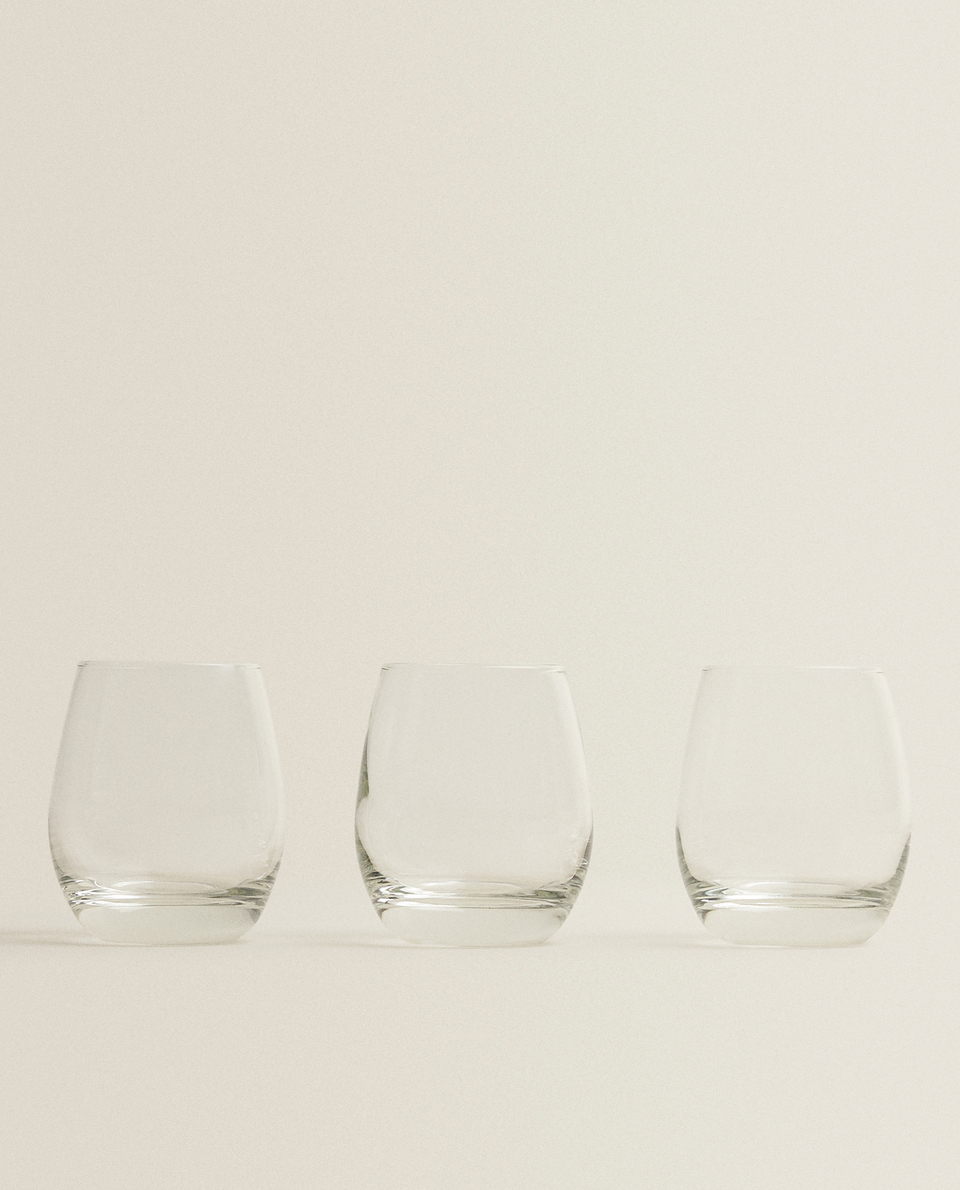 3-PACK OVAL GLASSES