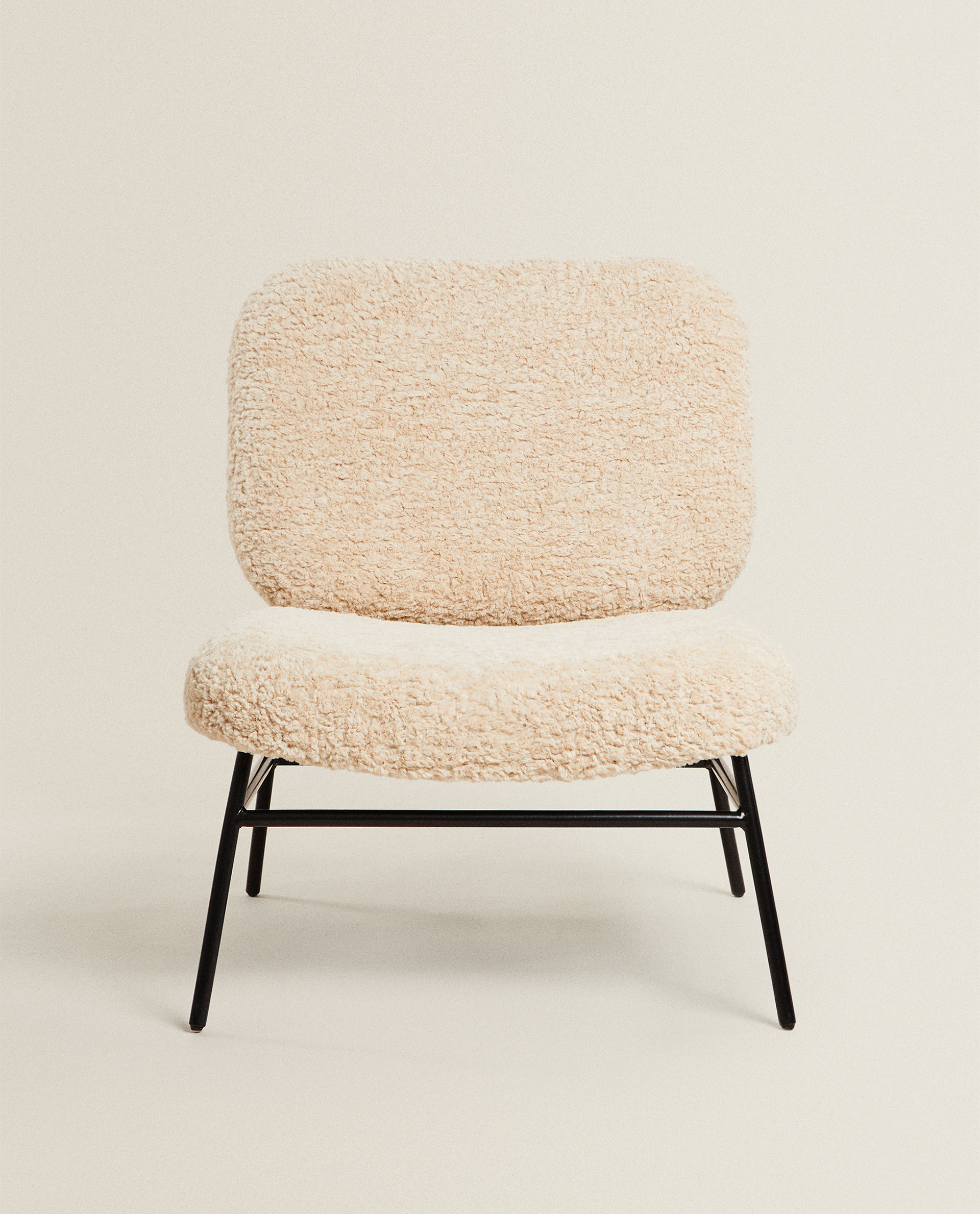 faux shearling armchair