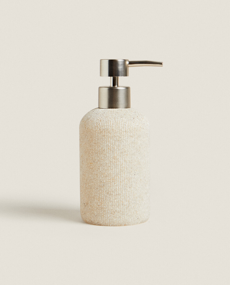 DOSATORE DA BAGNO IN RESINA BEIGE