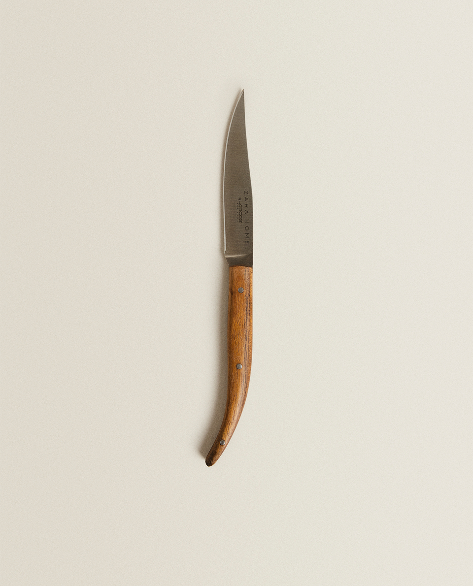 سكين لشرائح اللحم بمقبض خشبي من أركوس