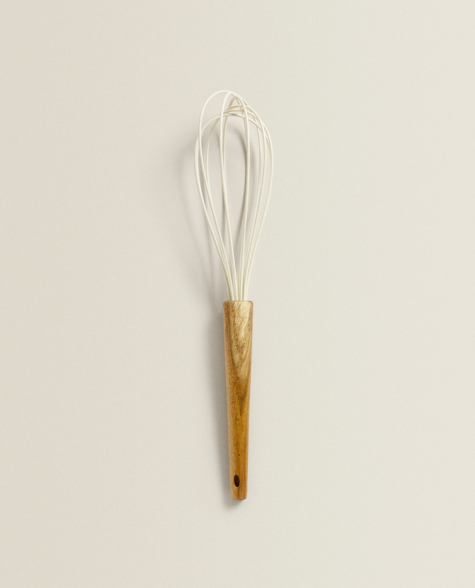 SILICONE AND WOOD WHISK