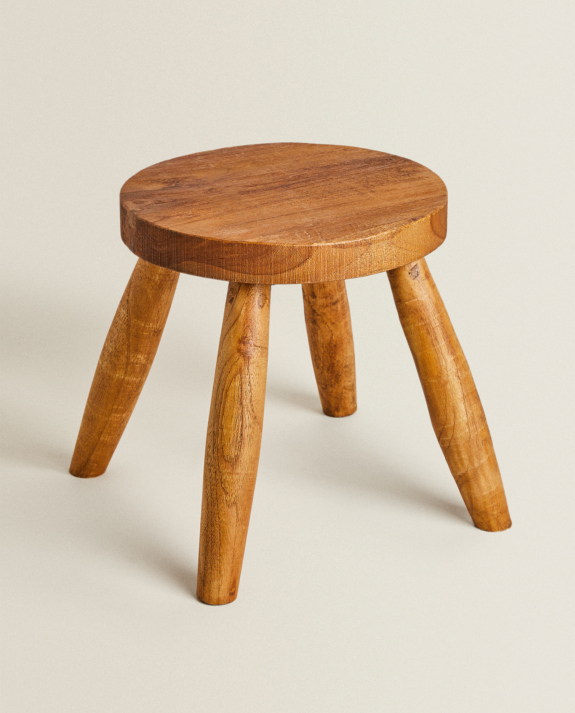 small teak stool