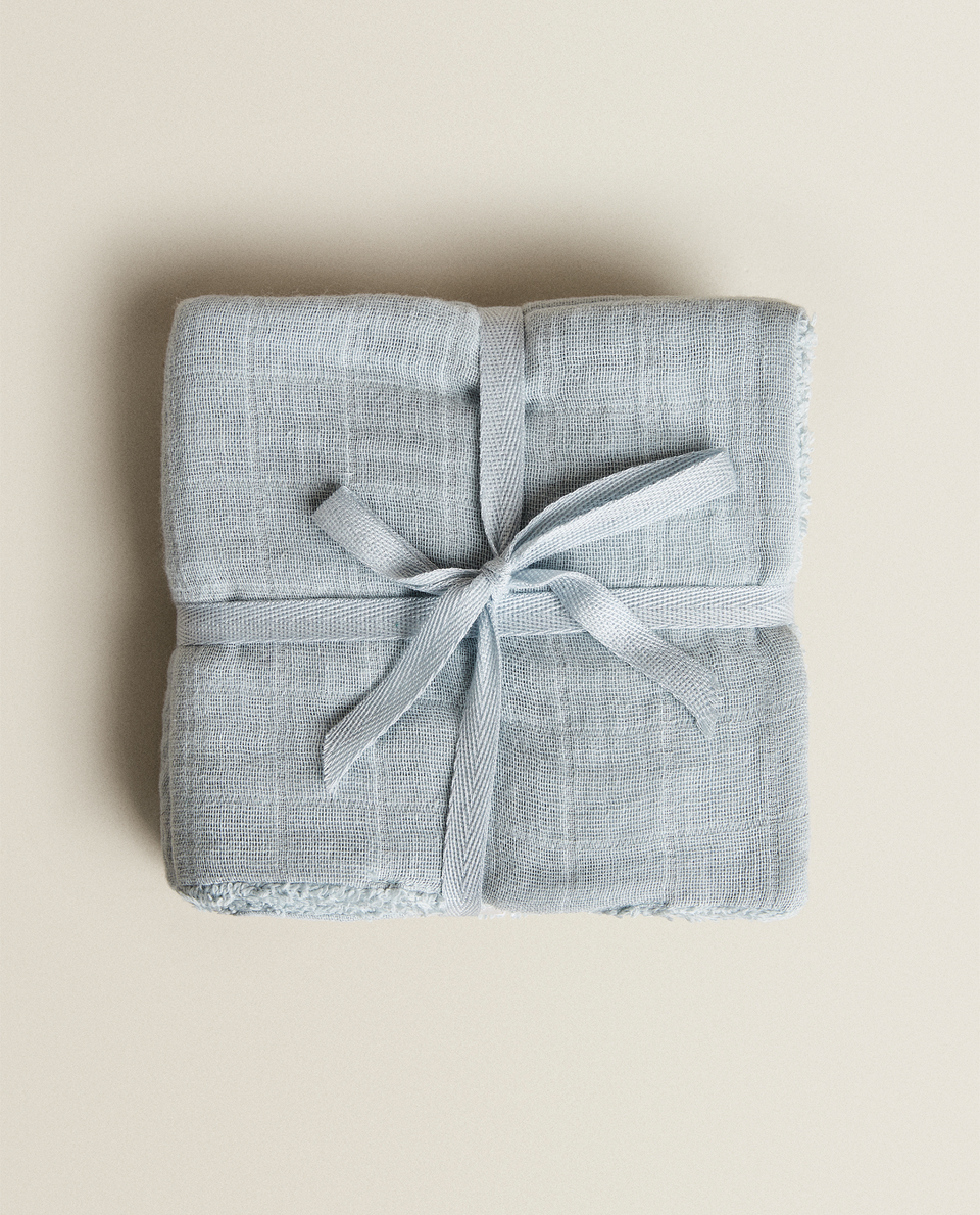 SOLID COLOR MUSLIN CLOTH (PACK OF 2)
