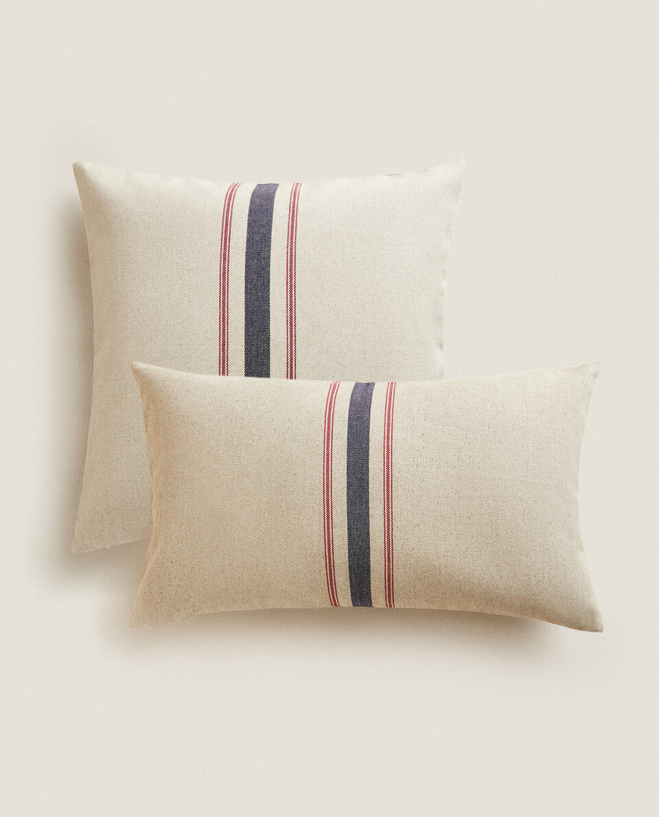 CUSHION COVER WITH STRIPES