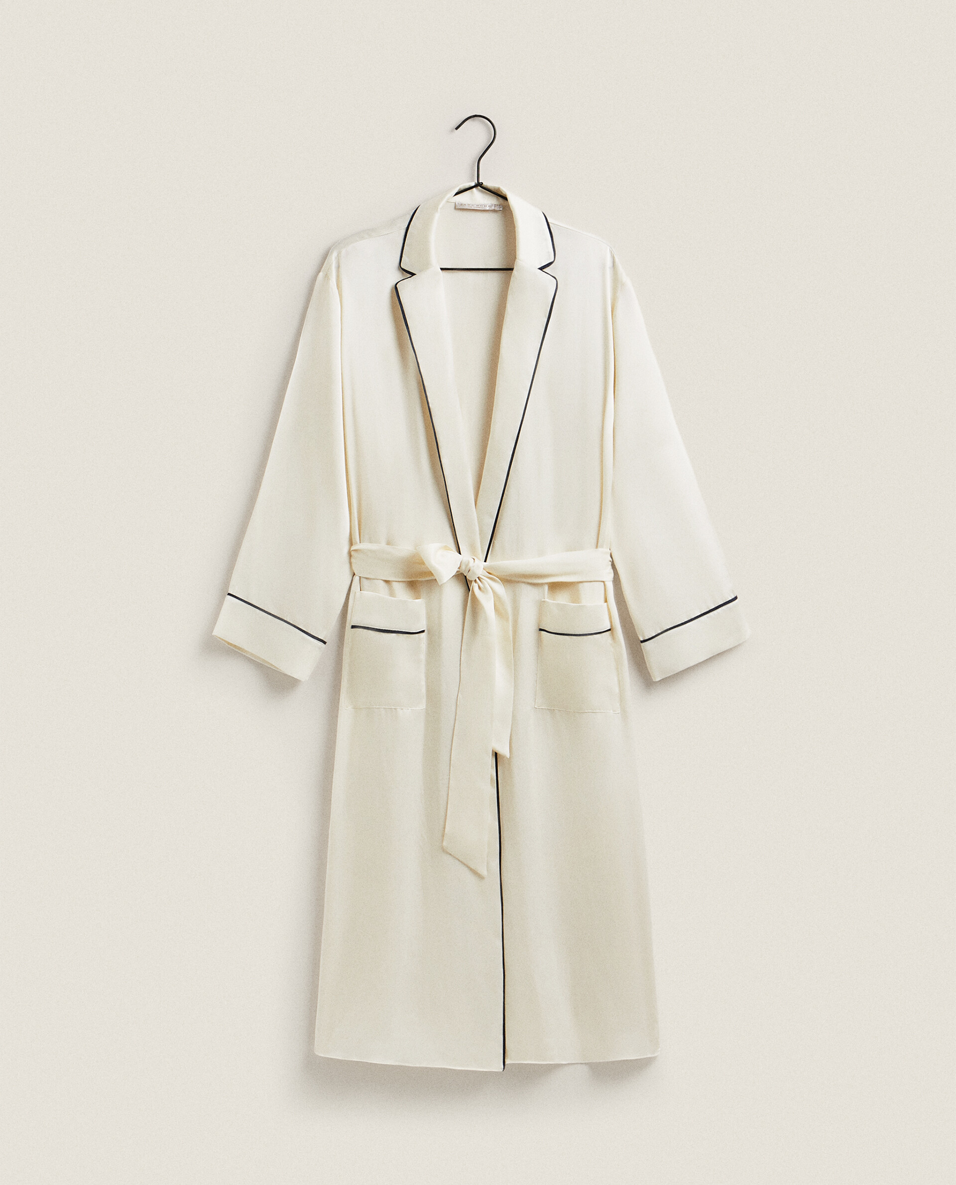 zara silk dressing gown