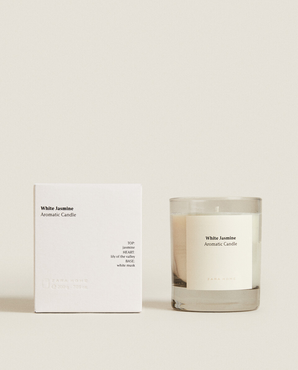 zara home white jasmine candle