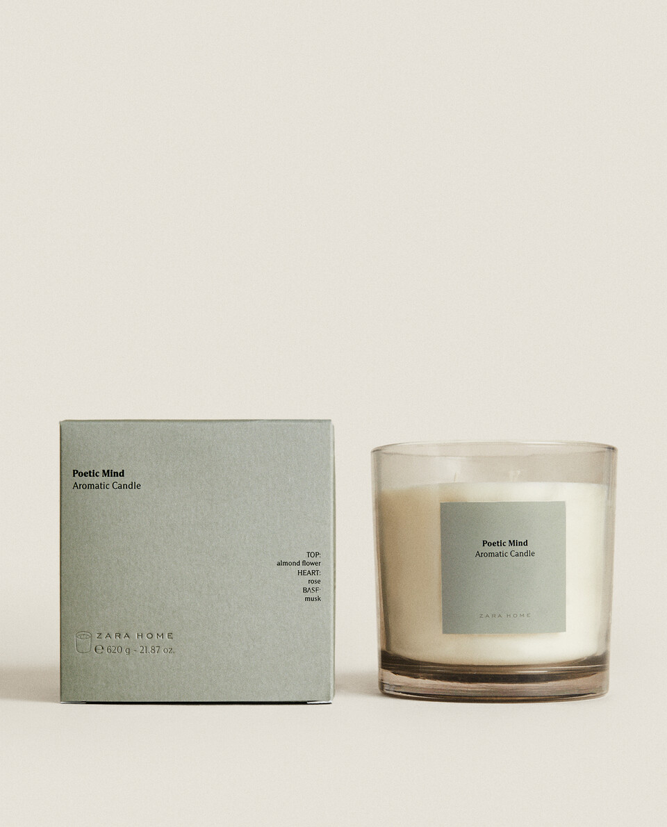 zara home poetic mind candle