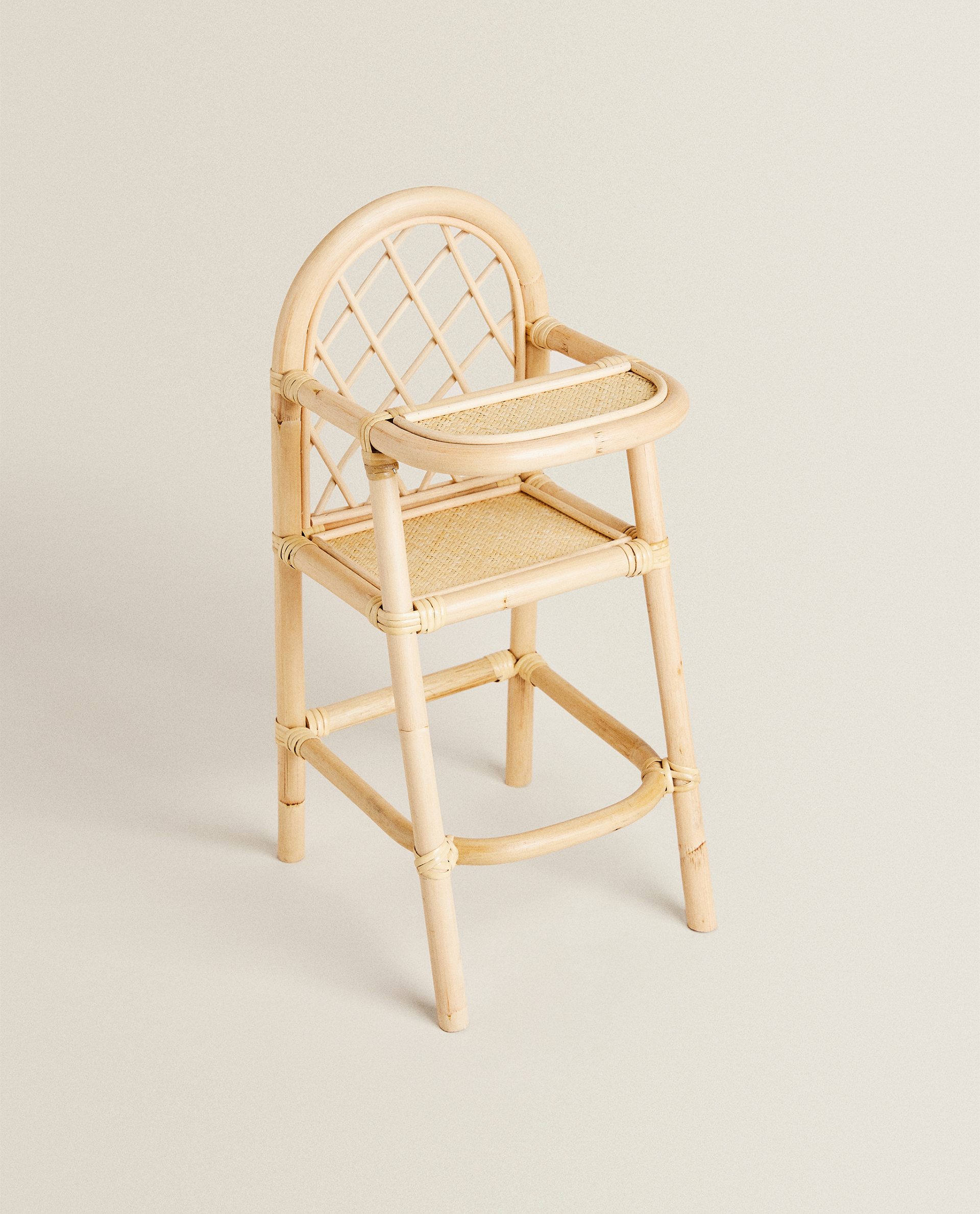 rattan doll high chair