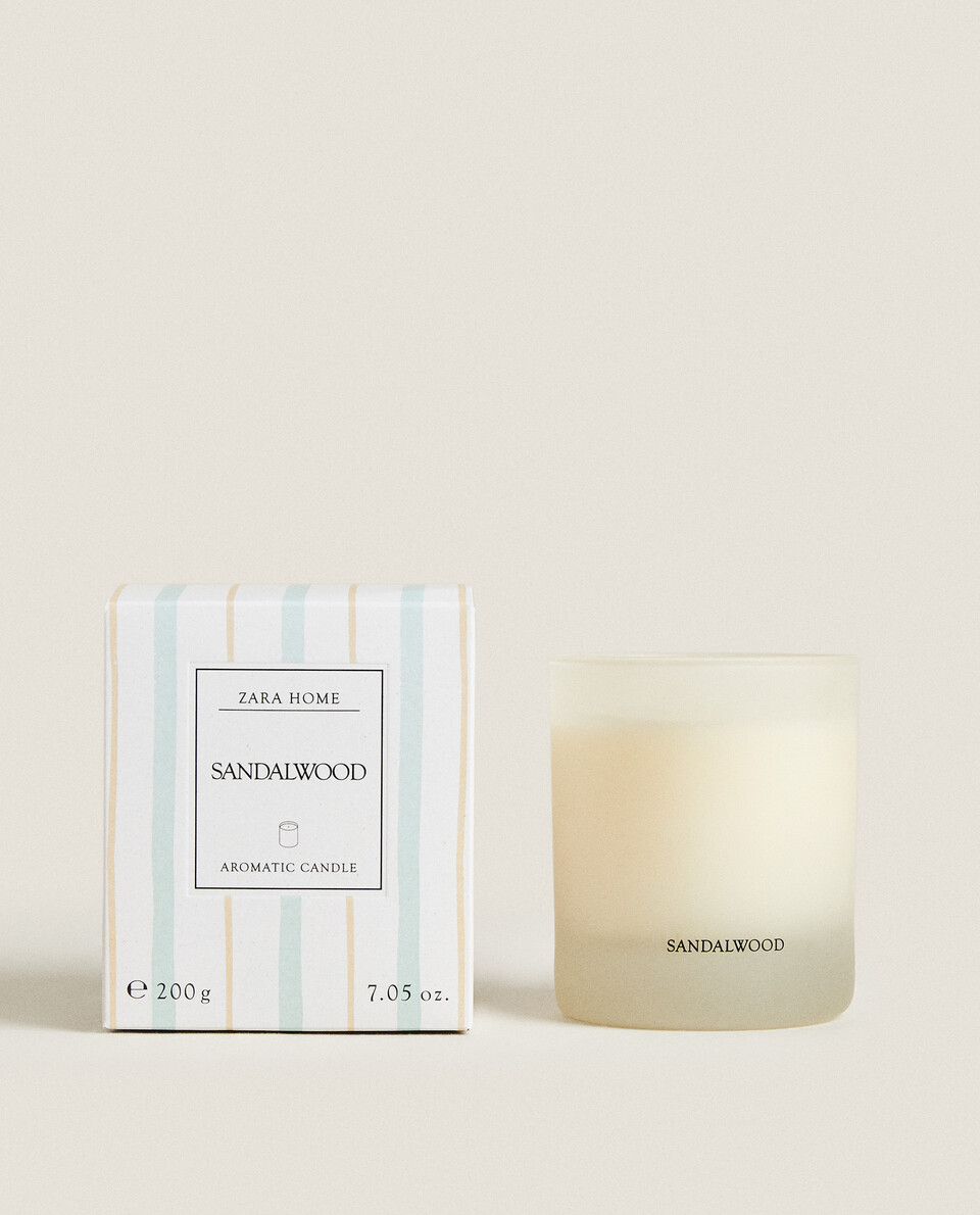 (200 G) SANDALWOOD SCENTED CANDLE