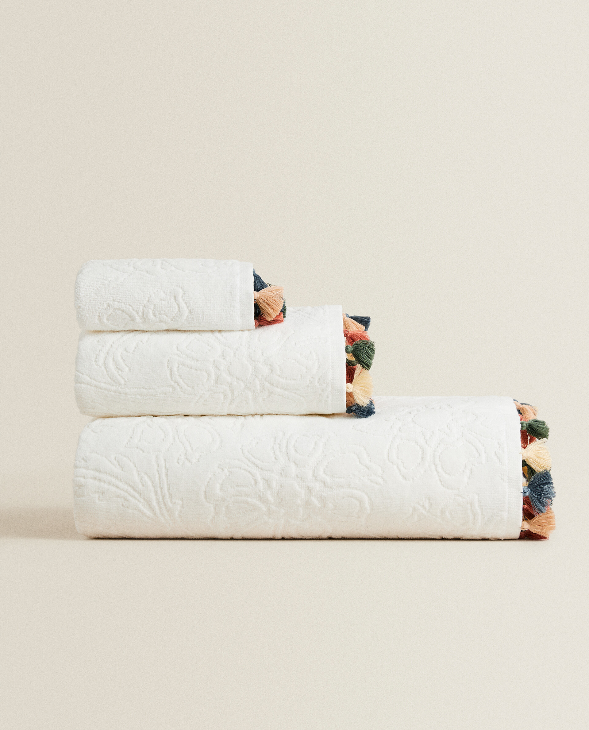 zara home bath towels