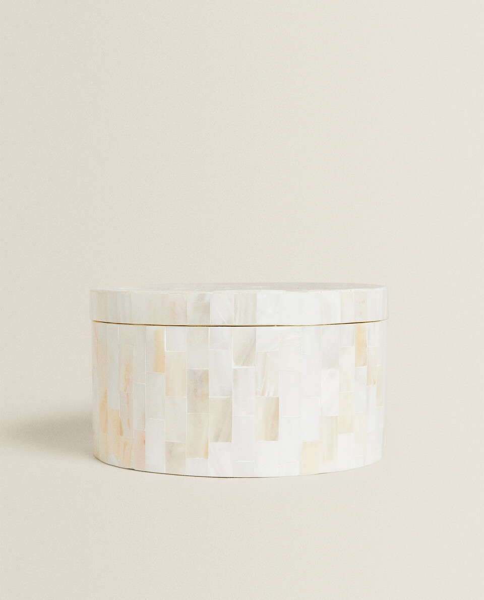 LARGE MOTHER-OF-PEARL JAR