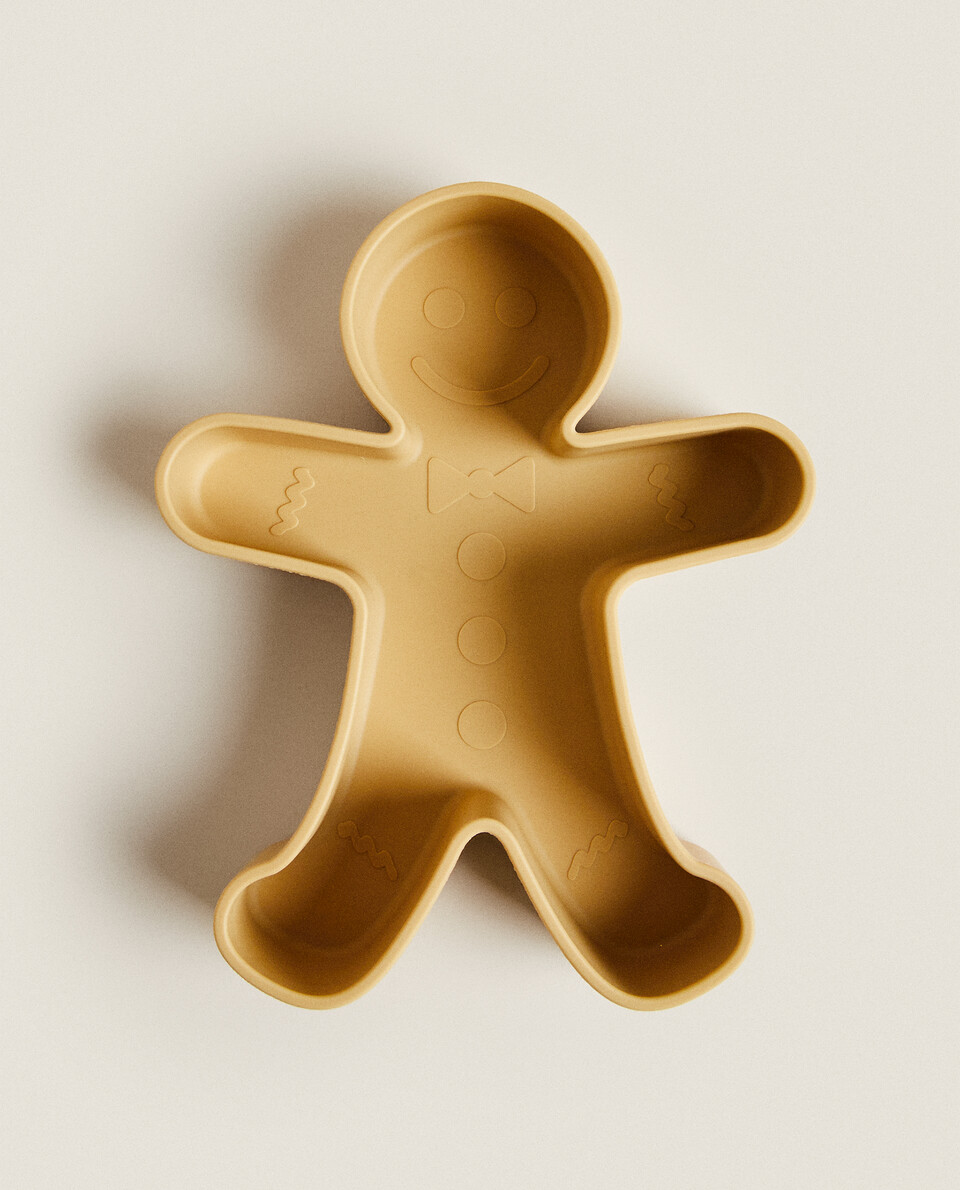 GINGERBREAD-SHAPED SILICONE PLATE