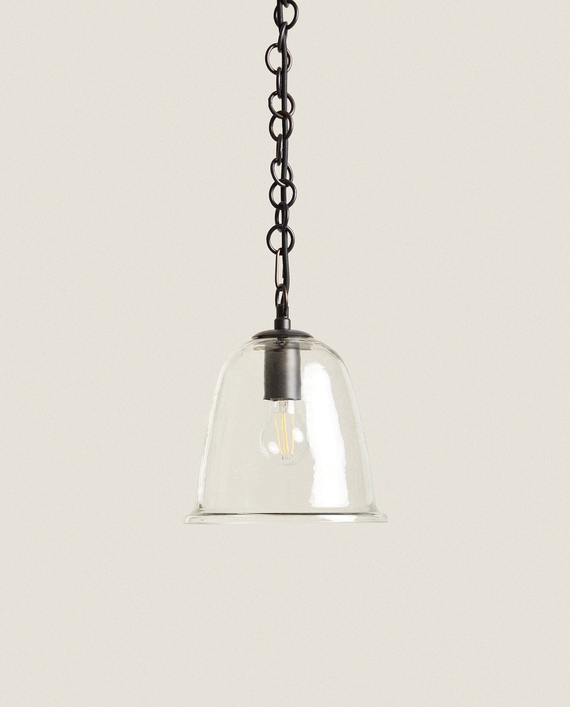 zara home glass lamp