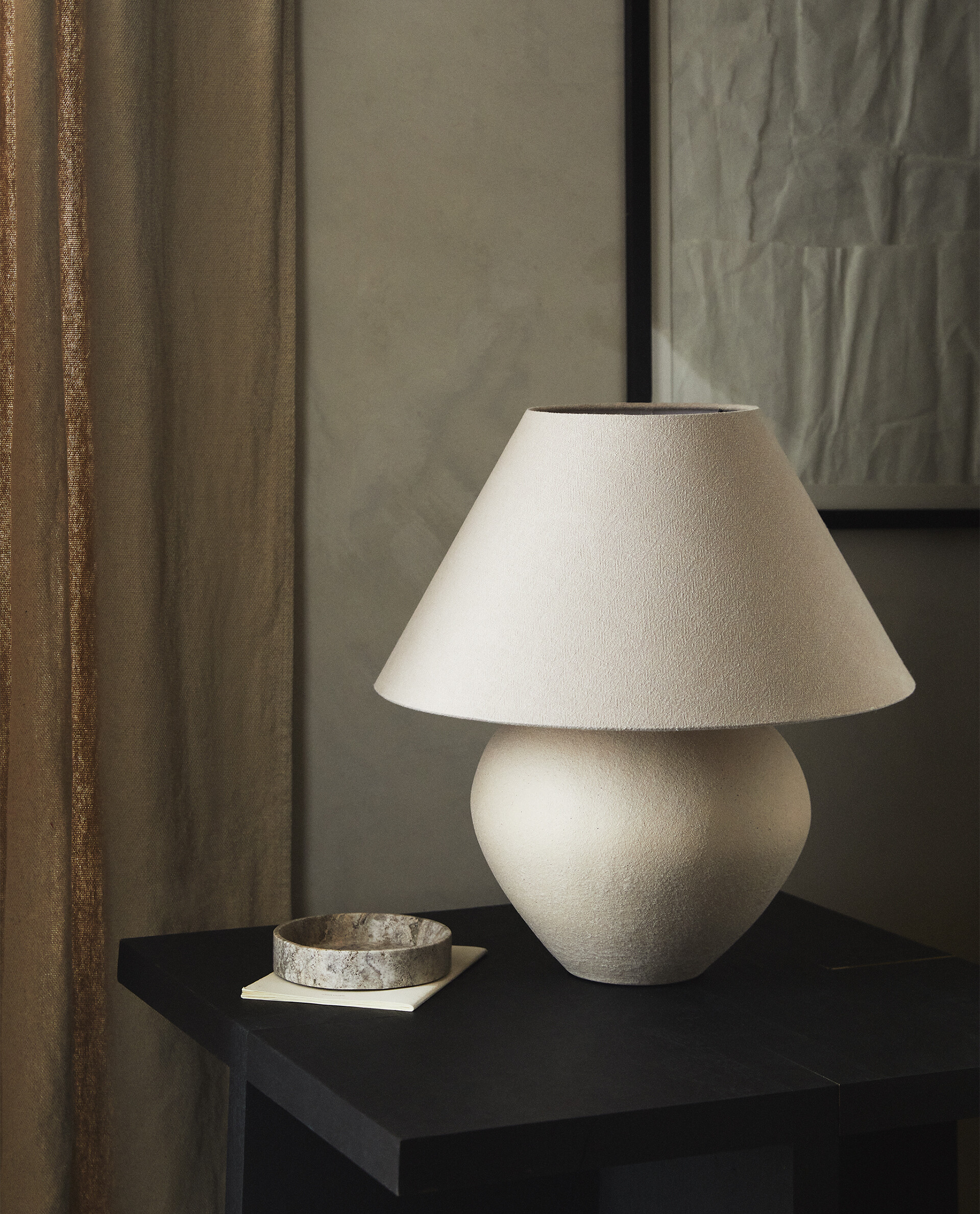 zara lamp with ceramic base