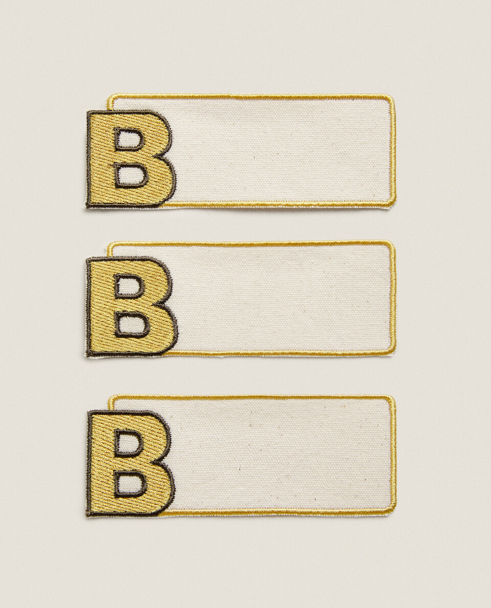 LETTER B CLOTHING PATCHES (PACK OF 3)