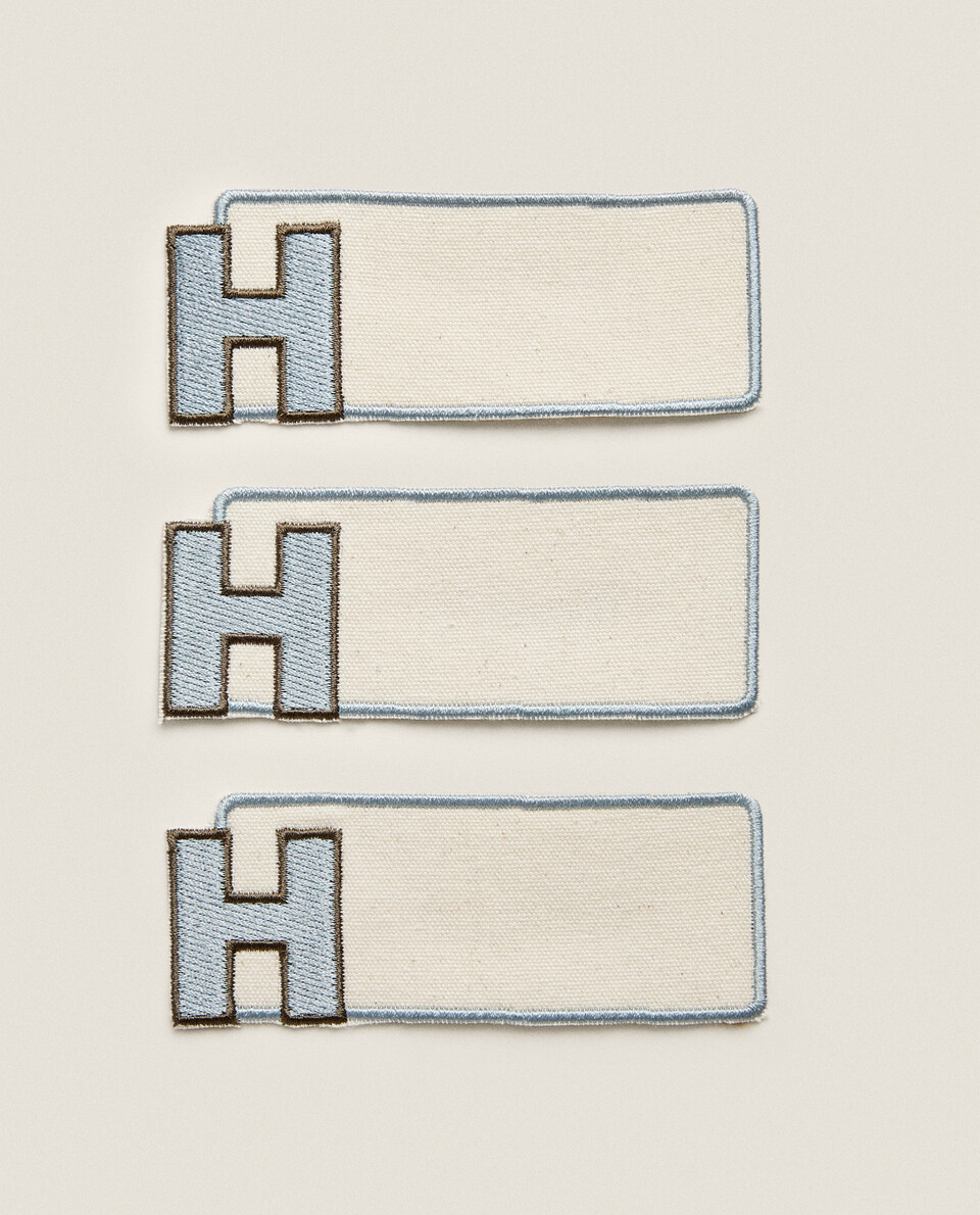 LETTER H CLOTHING PATCHES (PACK OF 3)