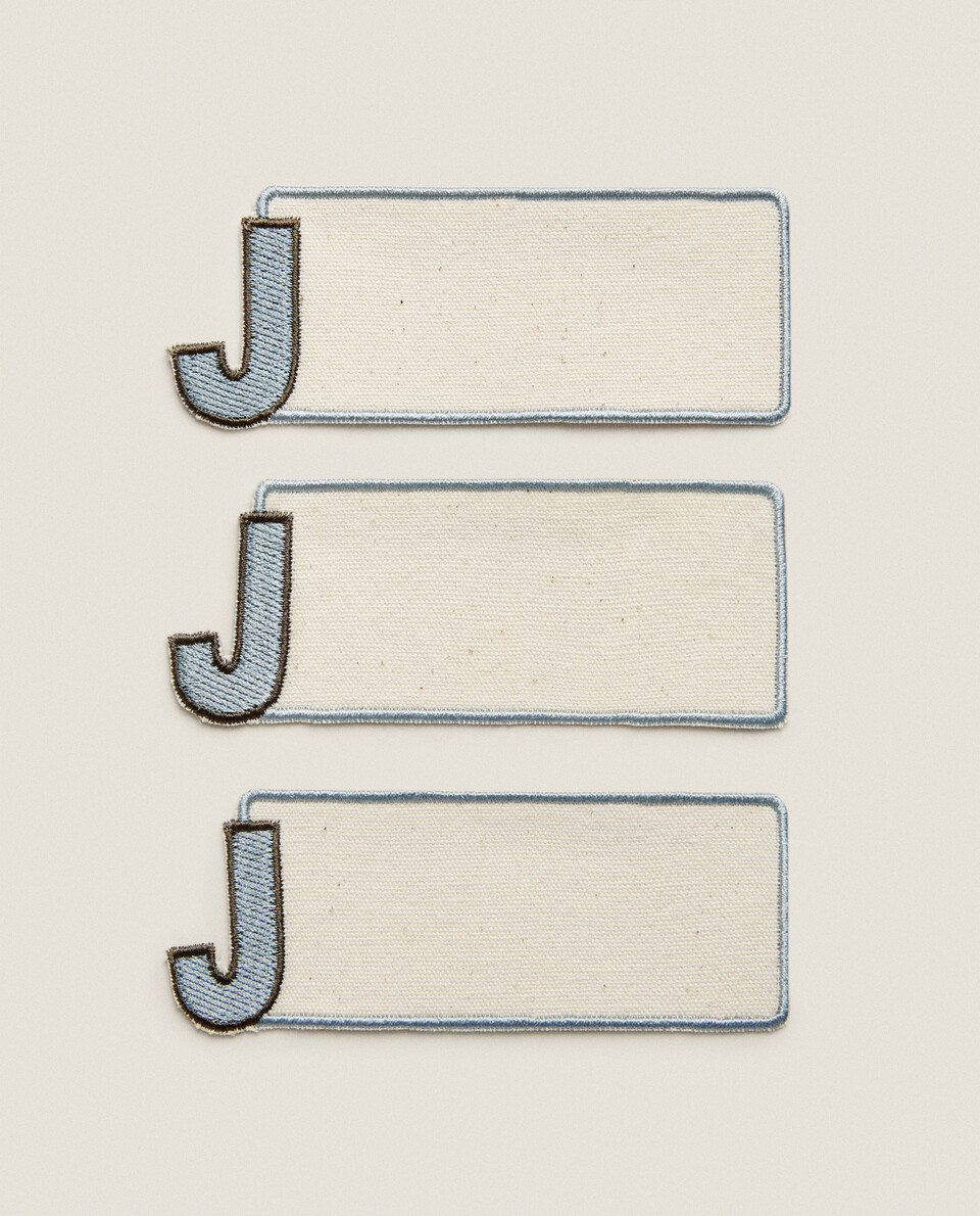 LETTER J CLOTHING PATCHES (PACK OF 3)