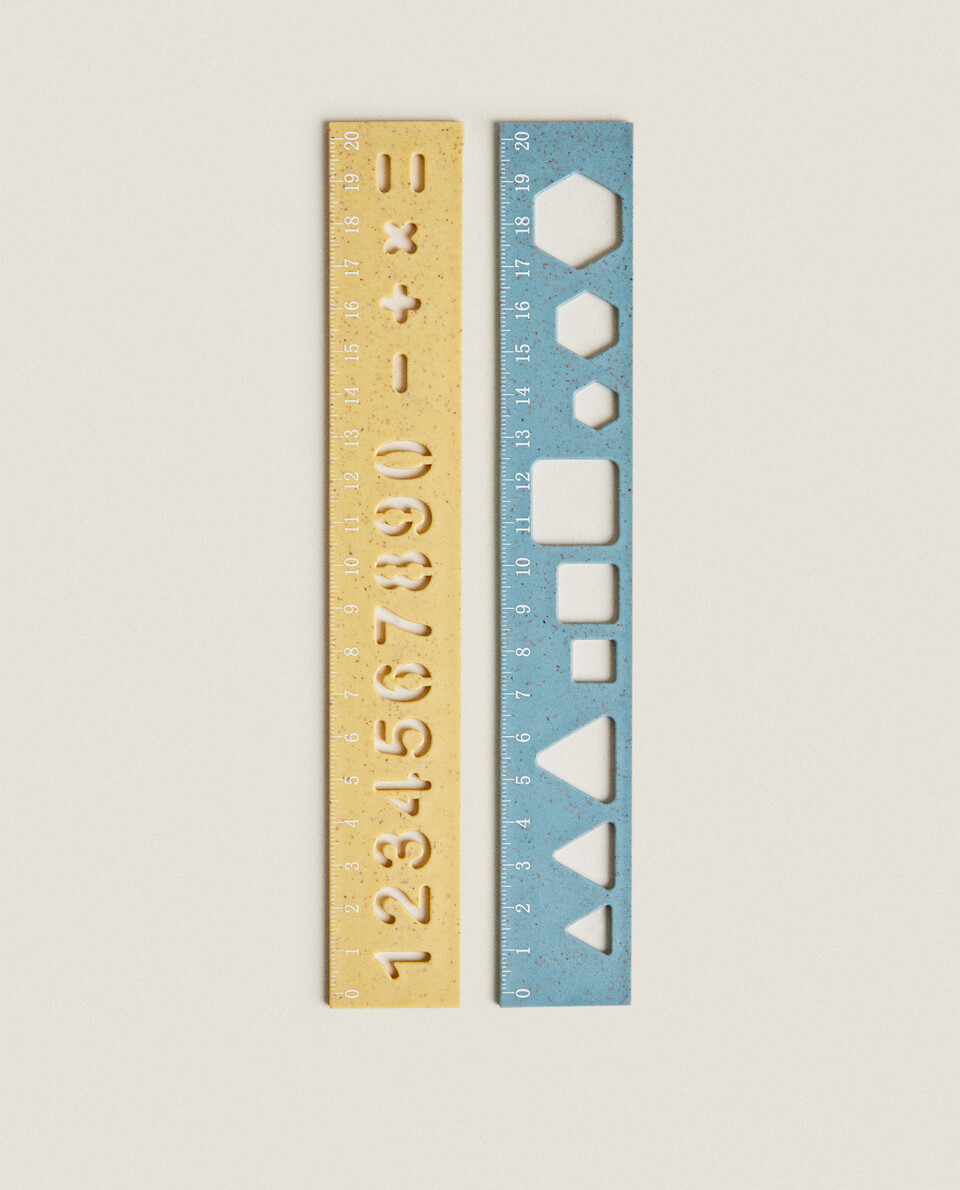 NUMBER AND SHAPE RULERS (PACK OF 2)