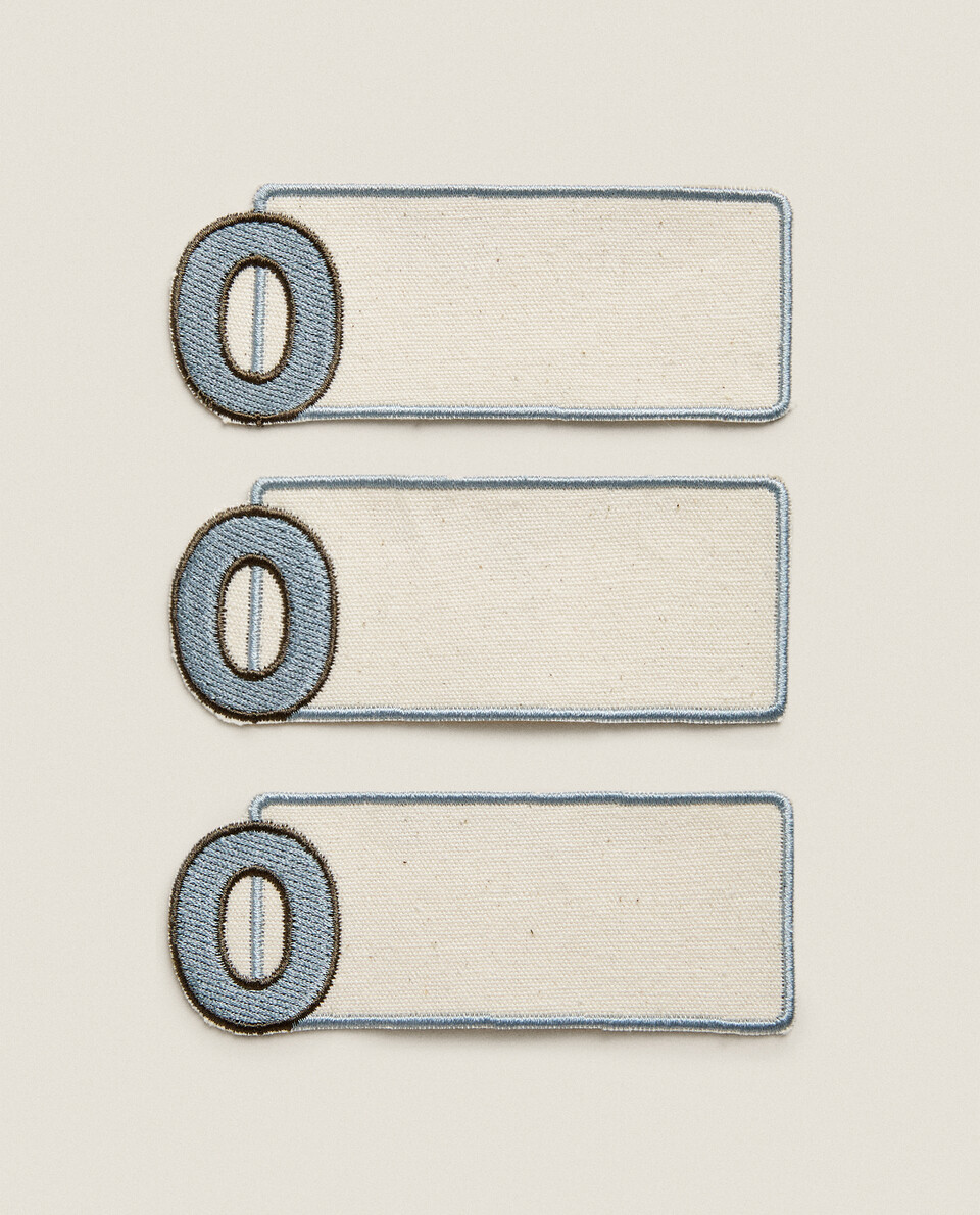 LETTER O CLOTHING PATCHES (PACK OF 3)