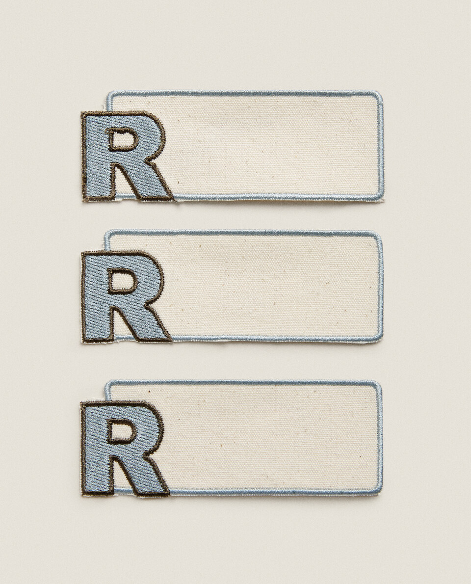 LETTER R CLOTHING PATCHES (PACK OF 3)