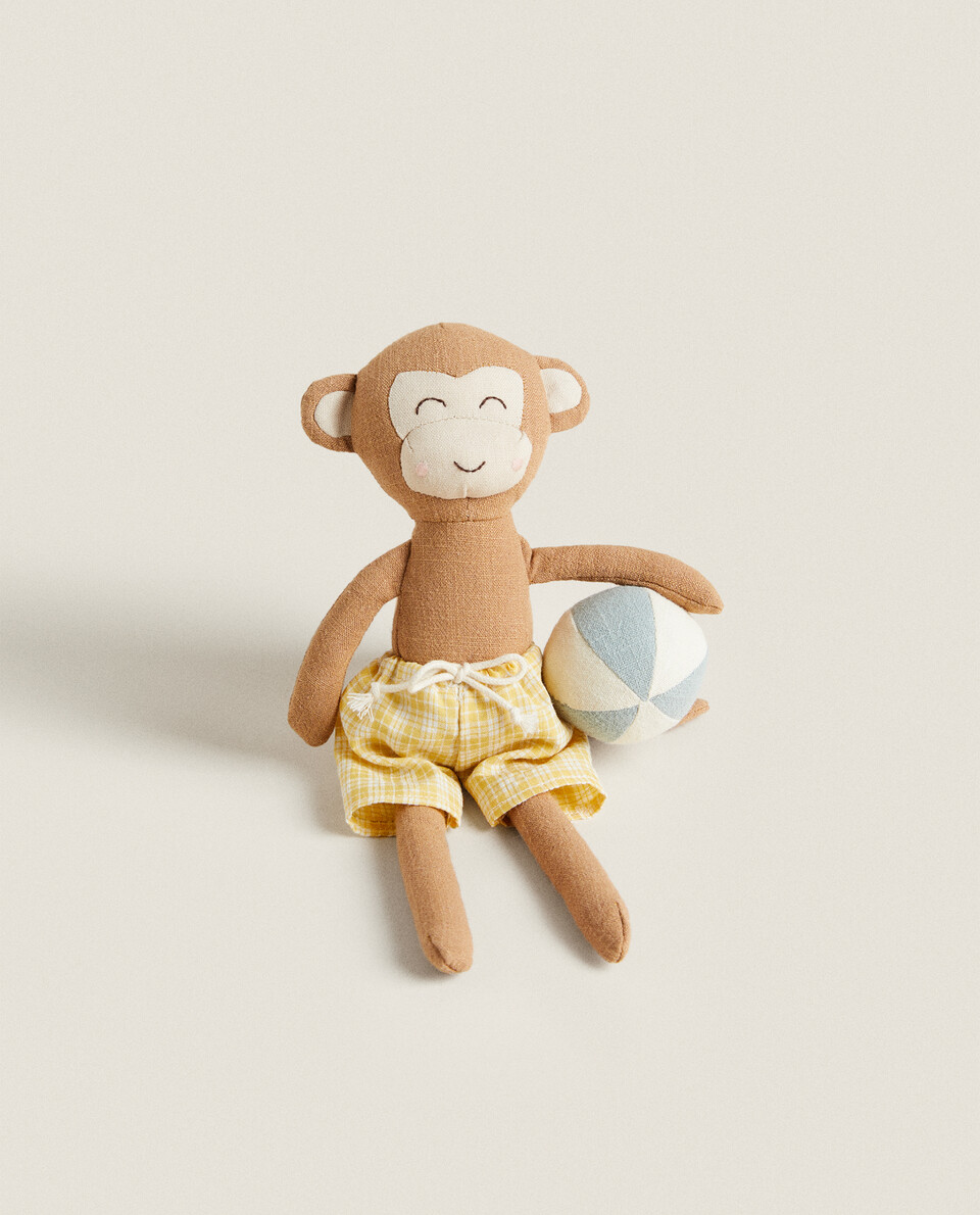 MONKEY SOFT TOY WITH BEACH ACCESSORIES
