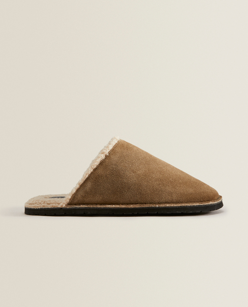 Zueco piel forrado - CALZADO - ROPA \u0026 CALZADO | Zara Home España – Canarias