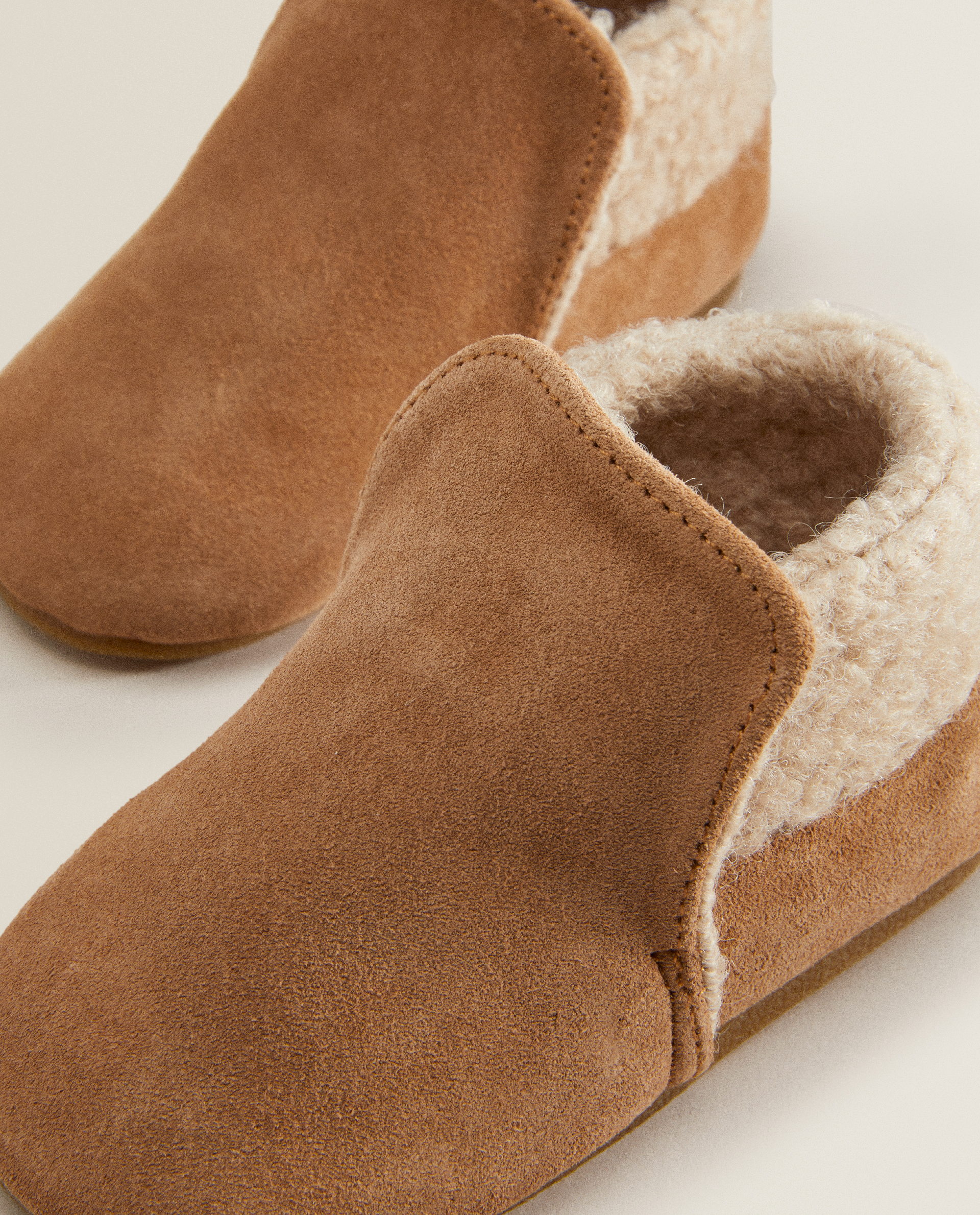shearling booties
