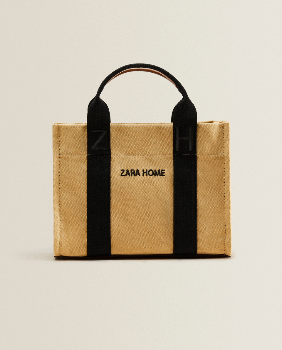 Mini canvas tote bag