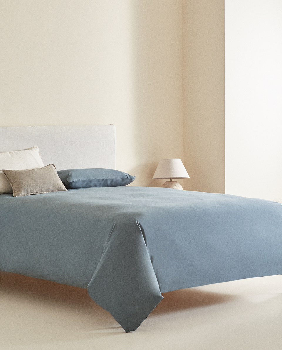NARNI per letto da 105 x 190//200 copripiumino da 180 Copripiumino con stampa geometrica grigia