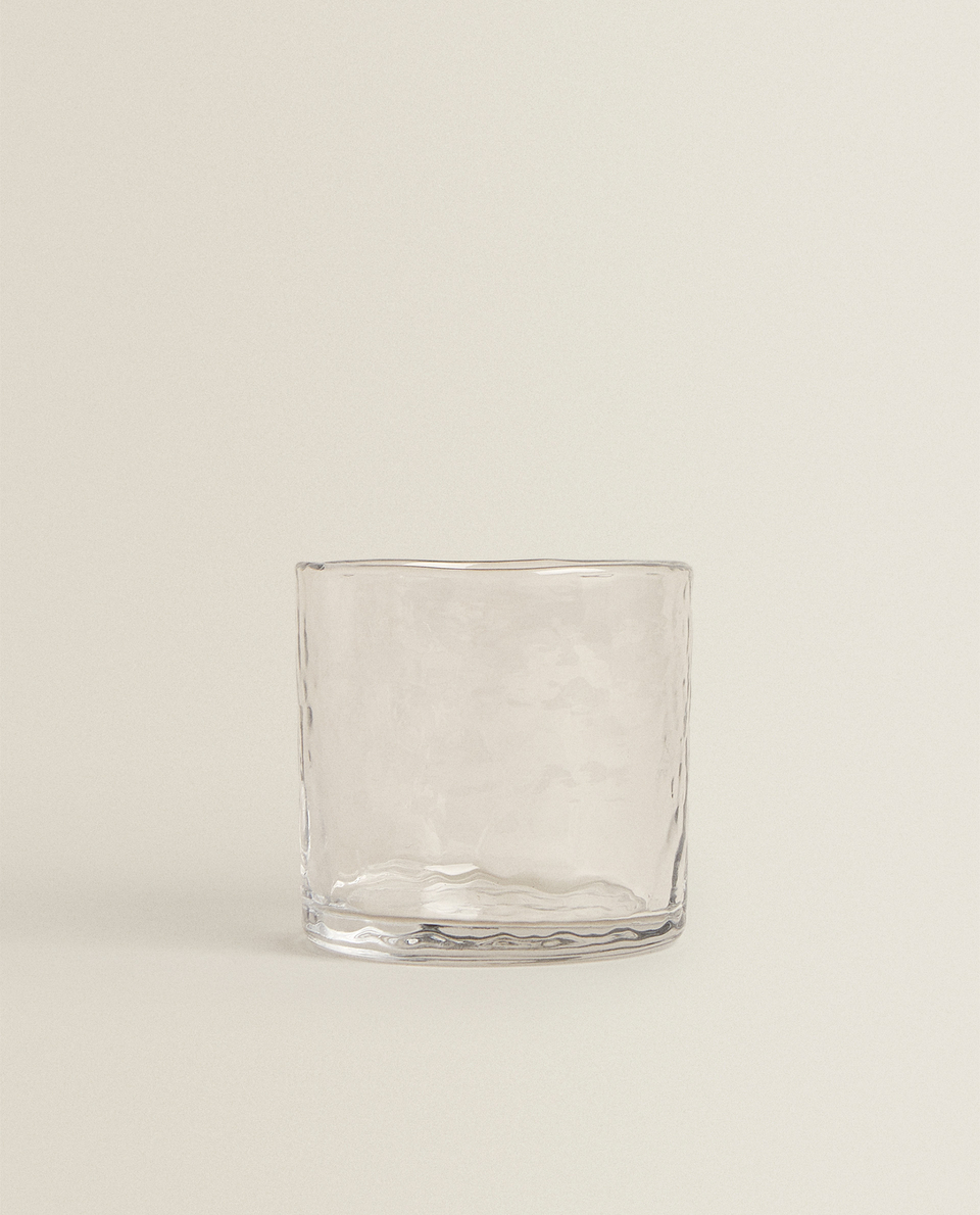 FREEHAND SHAPED GLASS TUMBLER
