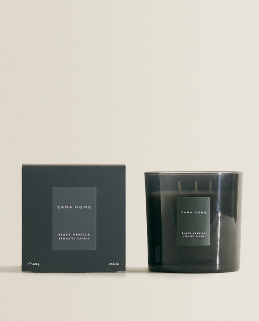 zara home black vanilla scented cards