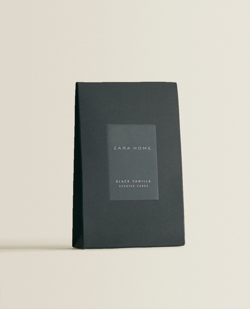 zara home black vanilla scented cards