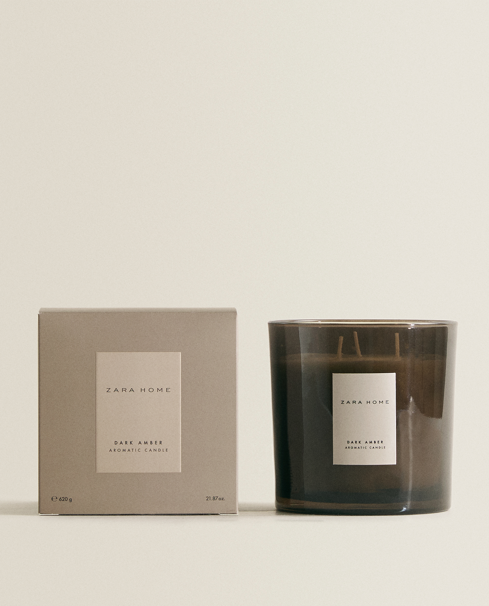 zara home dark amber candle