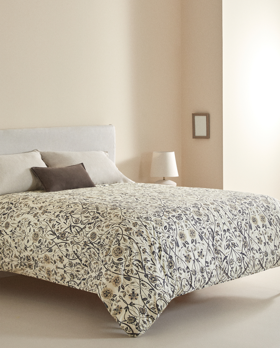 お見舞い Zara Home ザラホーム フラワープリント掛け布団カバー Zara Home ベッドカバー 布団カバー ベッド カバー 布団カバー ファブリック 13 701 Cepeige Org