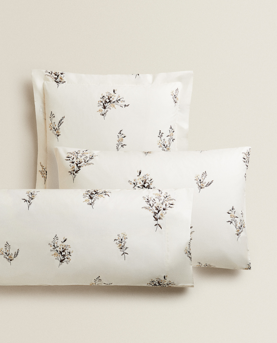 Mini bouquet print pillowcase