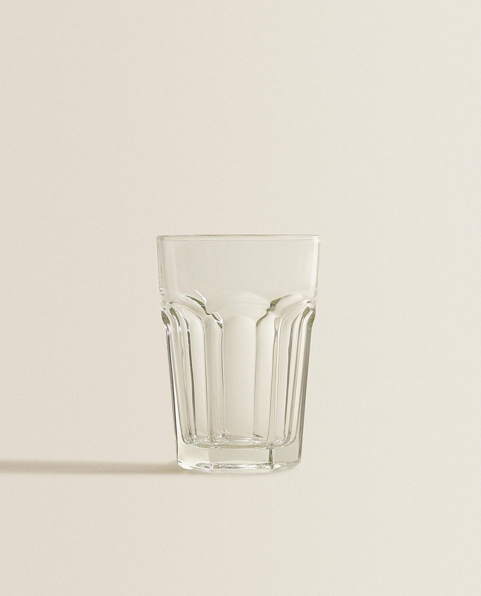 كأس مشروبات صودا زجاجية شفافة