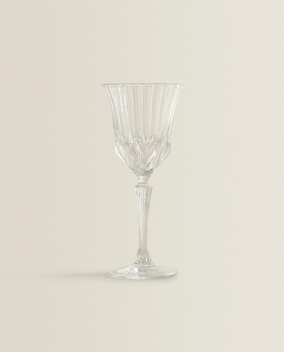 ENGRAVED CRYSTALLINE WATER GLASS