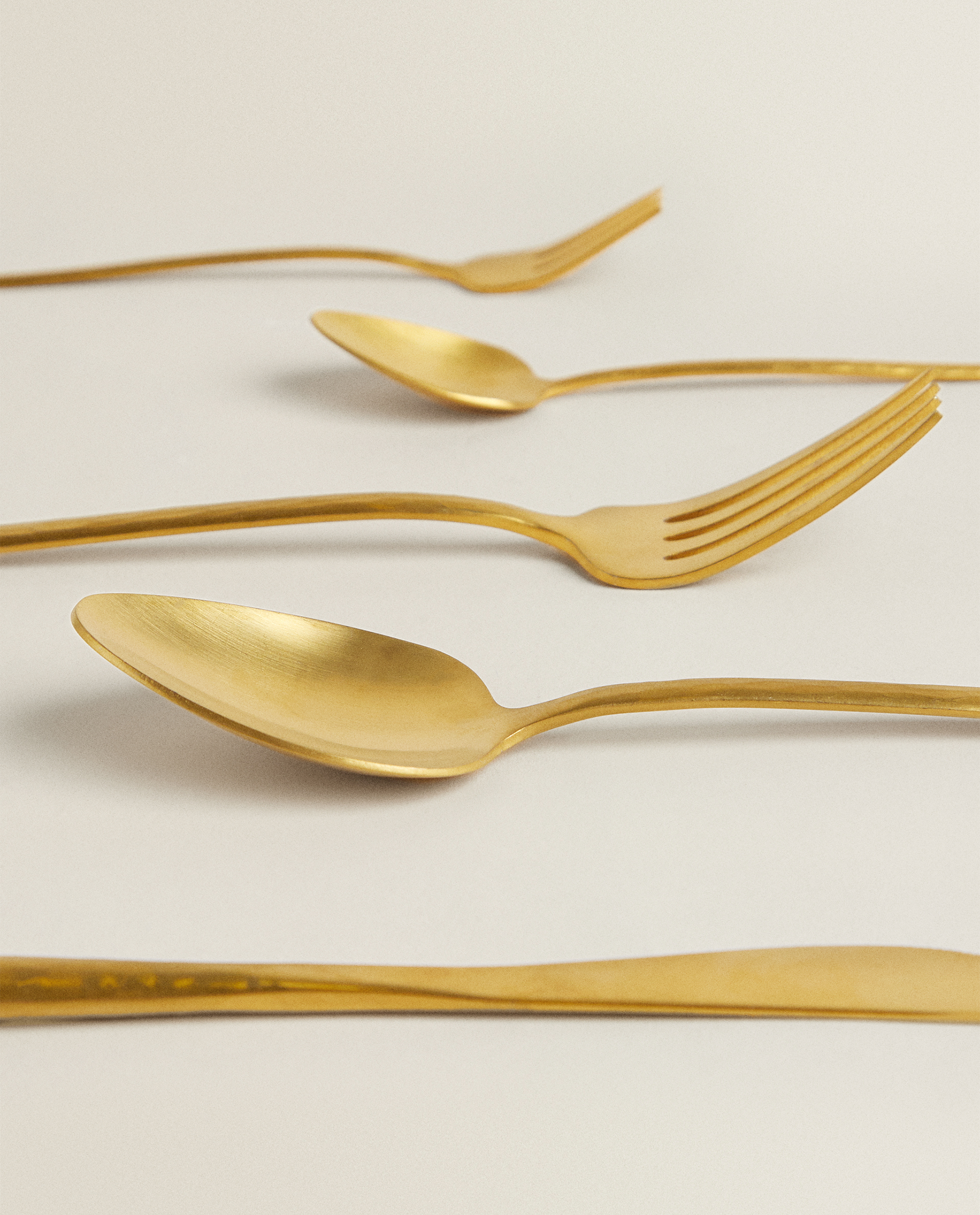tenedor cuchara para ensalada Vajilla dorada de 4 colores cuchara 