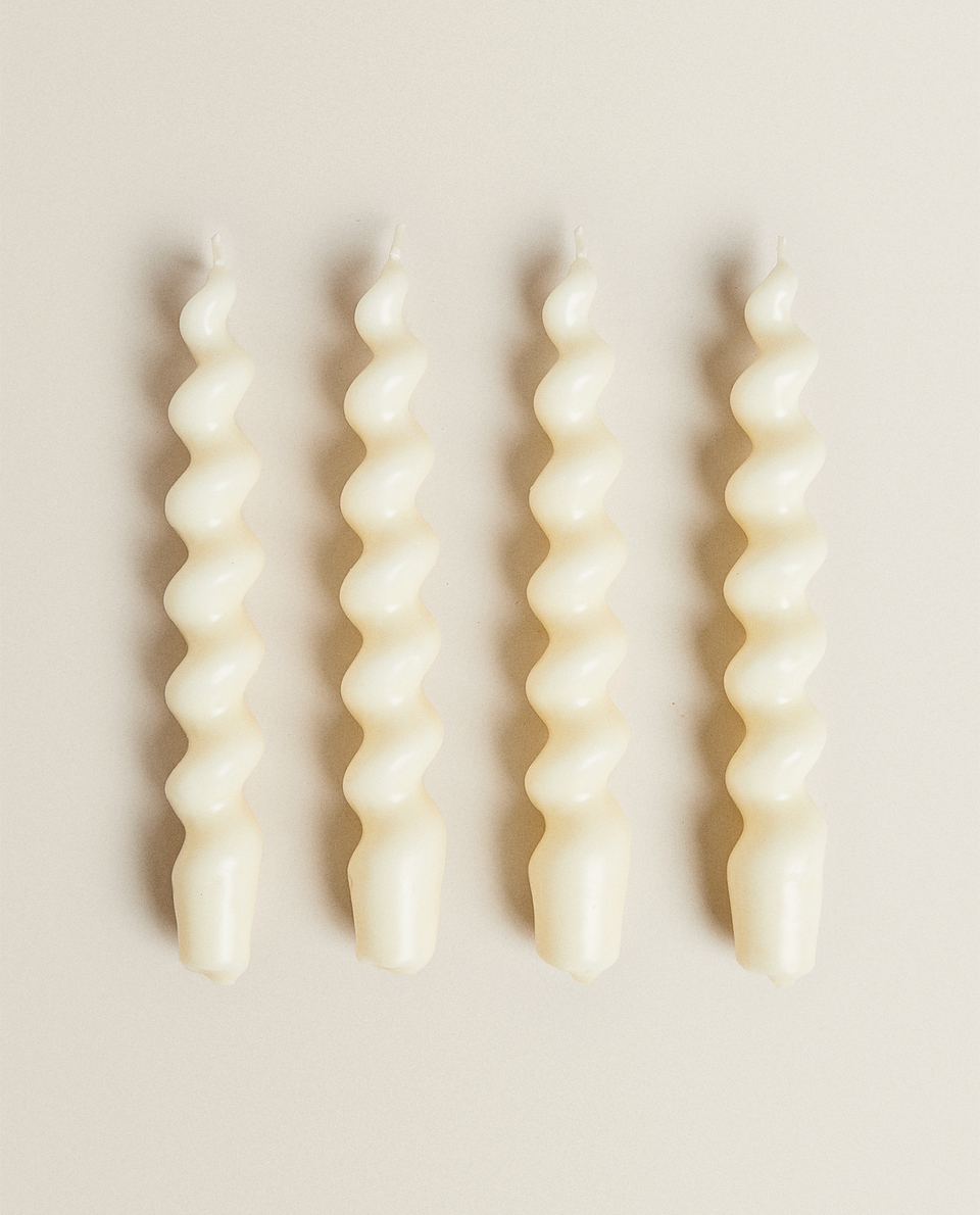 SPIRAL CANDLE (PACK OF 4)